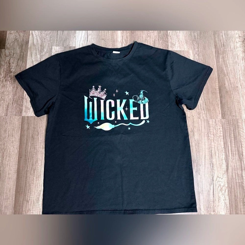 Wicked‎ Musical Broadway Movie Graphic T-Shirt Black Unisex XL
